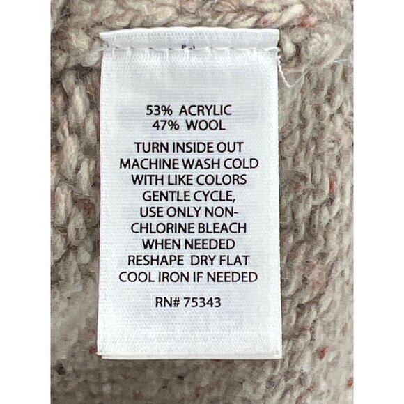 Willi Smith Wool Blend Button-Backed Women's Sweater Size Large - Picture 4 of 6